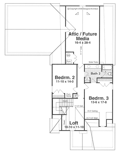 Second Floor image of HEPBURN House Plan